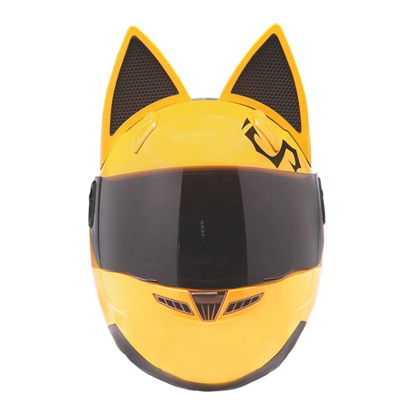 Bike helmet with cat ears