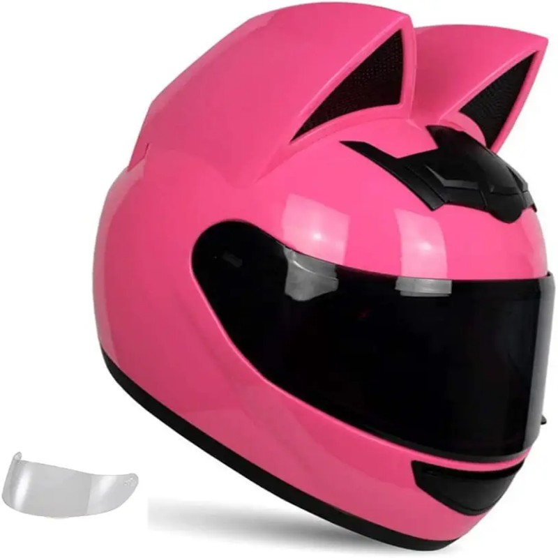 Bike helmet with cat ears